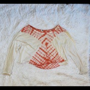 Tie dye crop long sleeve